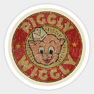 Red Vintage Piggly Sticker